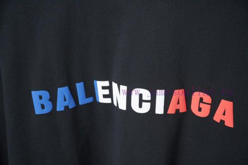 BALELE Balenciaga 25SS Early Spring New Collection Letter Logo Fat Printing Short SleeveLight L t0cce124 - Image 5