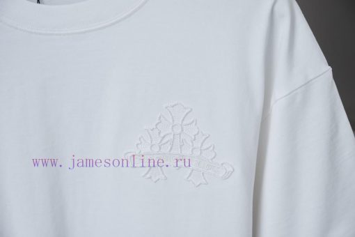 Ch * Ome Hearte 25SS Early Spring New Embroidered Luo Xin Cross Short SleeveLight Luxury Fashio so40etg9 - Image 5