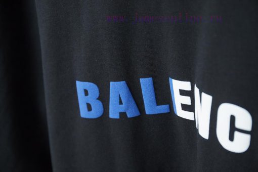 BALELE Balenciaga 25SS Early Spring New Collection Letter Logo Fat Printing Short SleeveLight L t0cce124 - Image 6