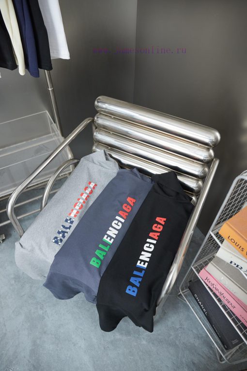 BALELE Balenciaga 25SS Early Spring New Collection Letter Logo Fat Printing Short SleeveLight L ueapycwu - Image 10