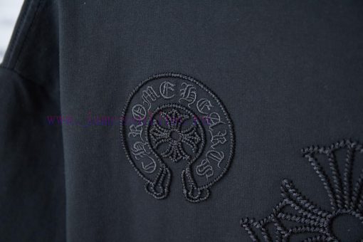 Ch * Ome Hearte 25SS Early Spring New Embroidered Luo Xin Cross Short SleeveLight Luxury Fashio 1v11q35h - Image 8