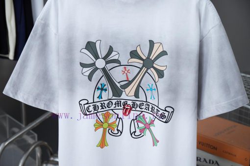 Ch * Ome Hearte 25SS Early Spring New Collection Kroheart Logo Printed Short SleeveLight Luxury lc41r1y4 - Image 8