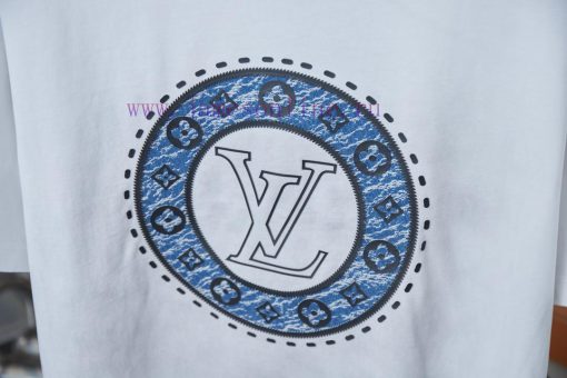 LV Louis Vuitton 25SS Early Spring New Three-dimensional Thick Version LV Short SleevedLight Lu h3czg41w - Image 6