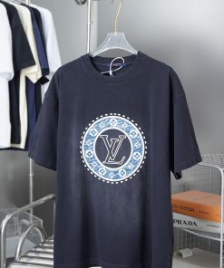 LV Louis Vuitton 25SS Early Spring New Three-dimensional Thick Version LV Short SleevedLight Lu z92snymp