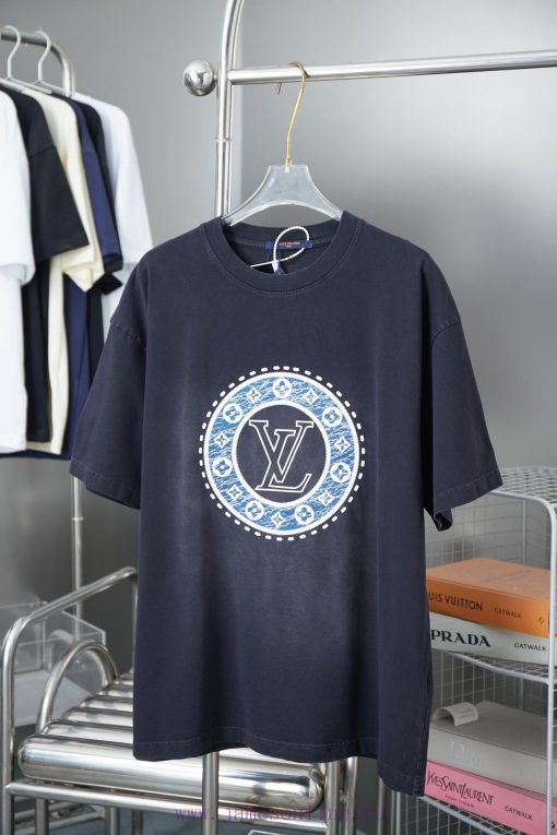LV Louis Vuitton 25SS Early Spring New Three-dimensional Thick Version LV Short SleevedLight Lu z92snymp
