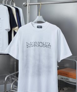 BALELE Balenciaga 25SS Early Spring New Style Three Dimensional Thick Edition Letter Short Slee 2nneodvz