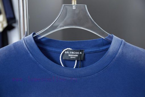 BALELE Balenciaga 25SS Early Spring New Style Three Dimensional Thick Edition Letter Short Slee 25ydl5m7 - Image 4