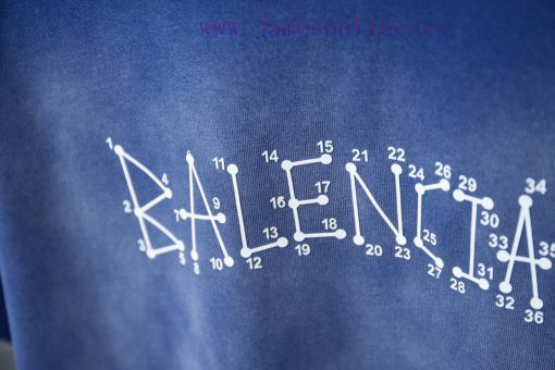 BALELE Balenciaga 25SS Early Spring New Style Three Dimensional Thick Edition Letter Short Slee 25ydl5m7 - Image 6