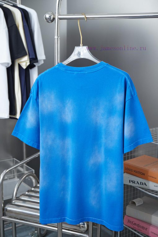 BALELE Balenciaga 25SS Early Spring New Graffiti Plush Letter Short SleeveLight Luxury Fashion 4jzonln2 - Image 3