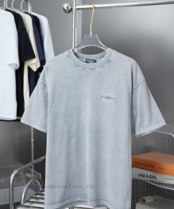 BALELE Balenciaga 25SS Early Spring New Collection Letter Logo Printed Short SleeveLight Luxury zjaucmvf
