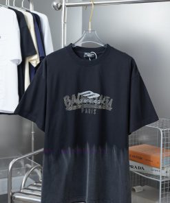 BALELE Balenciaga 25SS Early Spring New Collection Letter Logo Hot Diamond Short SleeveLight Lu ll7jntnp