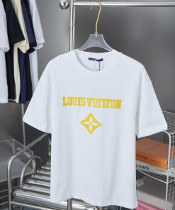 LV Louis Vuitton 25SS Early Spring New Three-dimensional Thick Plate Lv Letter Short SleevedLig 3q1fouk9