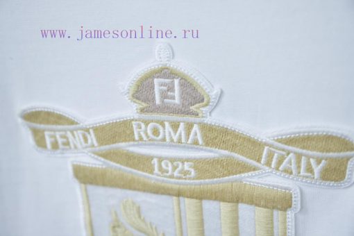 Fendi 2025ss Early Spring New Embroidered Shield Squirrel Short SleeveLight Luxury Fashion Is A rf377qpw - Image 6