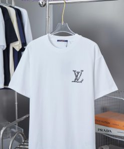 LV Louis Vuitton 25SS Early Spring New Collection Lv Letter Hot Diamond Short SleeveLight Luxur m1xlc4vi