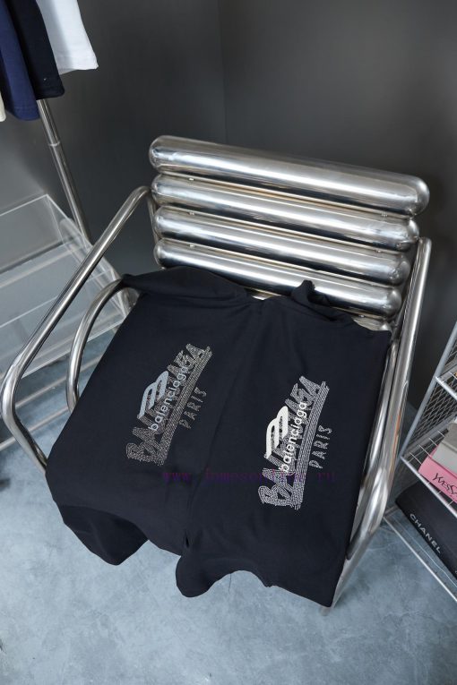 BALELE Balenciaga 25SS Early Spring New Collection Letter Logo Hot Diamond Short SleeveLight Lu ll7jntnp - Image 10