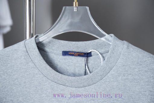 LV Louis Vuitton 25SS Early Spring New Collection Lv Letter Hot Diamond Short SleeveLight Luxur lws3nvdk - Image 4