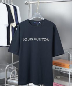 LV Louis Vuitton 25SS Early Spring New Collection Lv Letter Hot Diamond Short SleeveLight Luxur 1sqrya3t