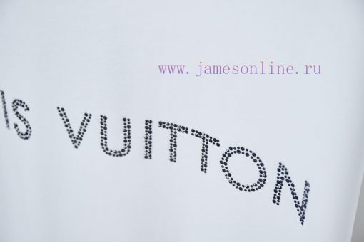 LV Louis Vuitton 25SS Early Spring New Collection Lv Letter Hot Diamond Short SleeveLight Luxur 3kzik615 - Image 6