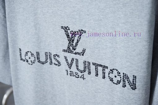 LV Louis Vuitton 25SS Early Spring New Collection Lv Letter Hot Diamond Short SleeveLight Luxur lws3nvdk - Image 8