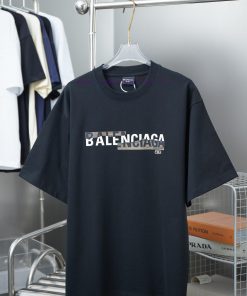 Balenciaga 25SS Early Spring New BB Pattern Letter Logo Printed Short SleeveLight Luxury Fashio i8q7k14p