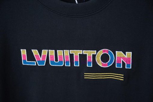 Louis LV 25ss Early Spring New Short Sleeve Gradient Embroidery Ink Painting Printed Short Slee 9pbfy1a5 - Image 5