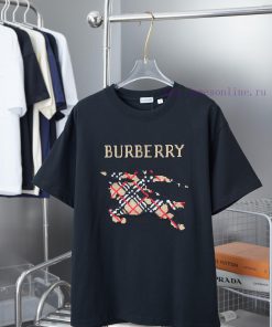 Burberry Home 2025ss New T-shirt Cross Embroidered Equestrian Short SleeveLight Luxury Fashion l7tnzmvf