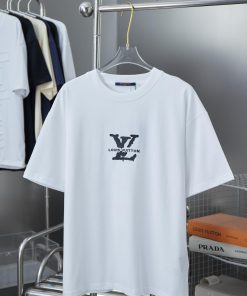 LV Louis Vuitton 25SS Early Spring New Three-dimensional Sponge Foam Lv Letter Short Sleeved Sh txhmereu