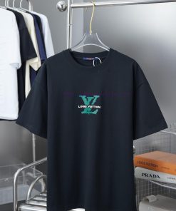 LV Louis Vuitton 25SS Early Spring New Three-dimensional Sponge Foam Lv Letter Short Sleeved Sh mpmrdp1u