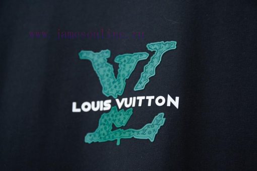 LV Louis Vuitton 25SS Early Spring New Three-dimensional Sponge Foam Lv Letter Short Sleeved Sh mpmrdp1u - Image 5