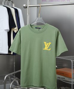 LV Louis Vuitton 25SS Early Spring New Three-dimensional Thick Plate Lv Letter Short SleevedLig nzpw8blw