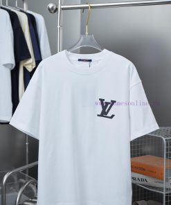 LV Louis Vuitton 25SS Early Spring New Three-dimensional Thick Plate Lv Letter Short SleevedLig d9srofpl