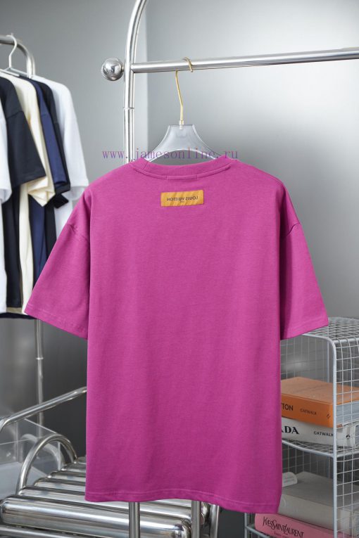 LV Louis Vuitton 25SS Early Spring New Earth Hot Diamond Lv Letter Printed Short SleeveLight Lu dgivqxo4 - Image 3