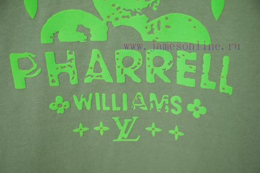 LV Louis Vuitton 25SS Early Spring New Plush Print Lv Letter Short Sleeved ShirtLight Luxury Fa e3yvkuxx - Image 8