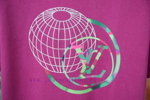 LV Louis Vuitton 25SS Early Spring New Earth Hot Diamond Lv Letter Printed Short SleeveLight Lu dgivqxo4 - Image 5
