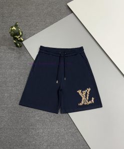 [High Quality] Louis Vuitton 400g Pure Cotton Looped Fabric Shorts With Sailboat Logo Embroider 6fzxlj66