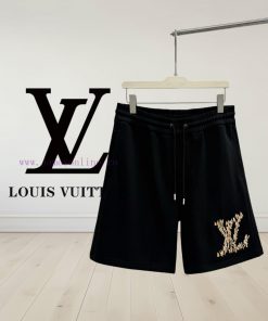 [High Quality] Louis Vuitton 400g Pure Cotton Looped Fabric Shorts With Sailboat Logo Embroider hvgove3x
