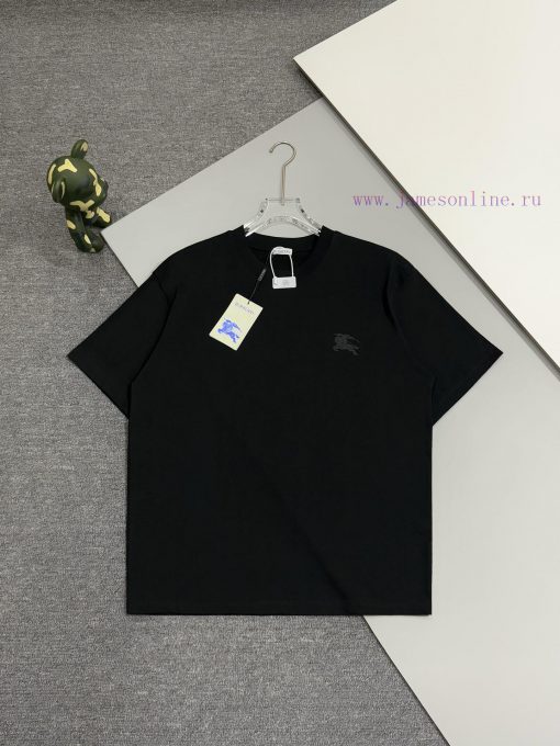 Burberry 25ss Back Circle Warhorse Foam Printed Short Sleeved T-shirtSelect Washed And Combed C dfw2xi18 - Image 2