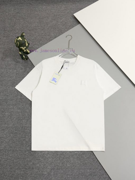 Burberry 25ss Back Circle Warhorse Foam Printed Short Sleeved T-shirtSelect Washed And Combed C ksiepst9