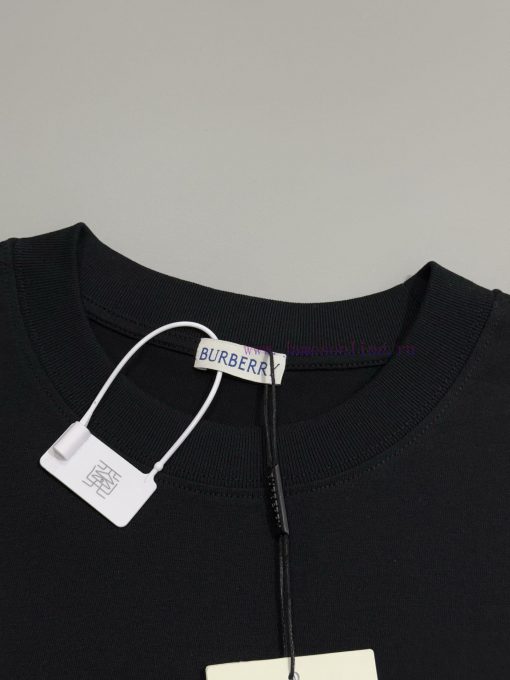 Burberry 25ss Back Circle Warhorse Foam Printed Short Sleeved T-shirtSelect Washed And Combed C dfw2xi18 - Image 4