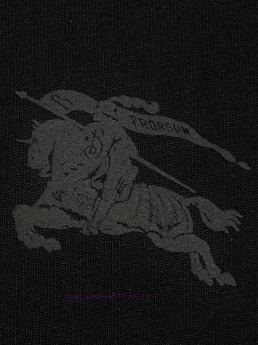 Burberry 25ss Back Circle Warhorse Foam Printed Short Sleeved T-shirtSelect Washed And Combed C dfw2xi18 - Image 5
