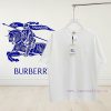 Burberry 25ss Back Circle Warhorse Foam Printed Short Sleeved T-shirtSelect Washed And Combed C 5c8f0fn0