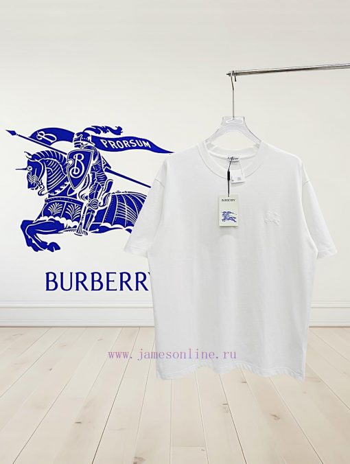Burberry 25ss Back Circle Warhorse Foam Printed Short Sleeved T-shirtSelect Washed And Combed C 5c8f0fn0 - Image 2