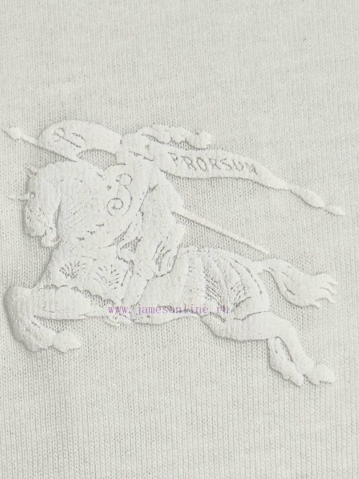 Burberry 25ss Back Circle Warhorse Foam Printed Short Sleeved T-shirtSelect Washed And Combed C ksiepst9 - Image 5