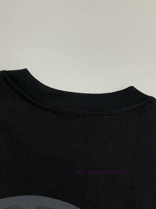 Burberry 25ss Back Circle Warhorse Foam Printed Short Sleeved T-shirtSelect Washed And Combed C dfw2xi18 - Image 7