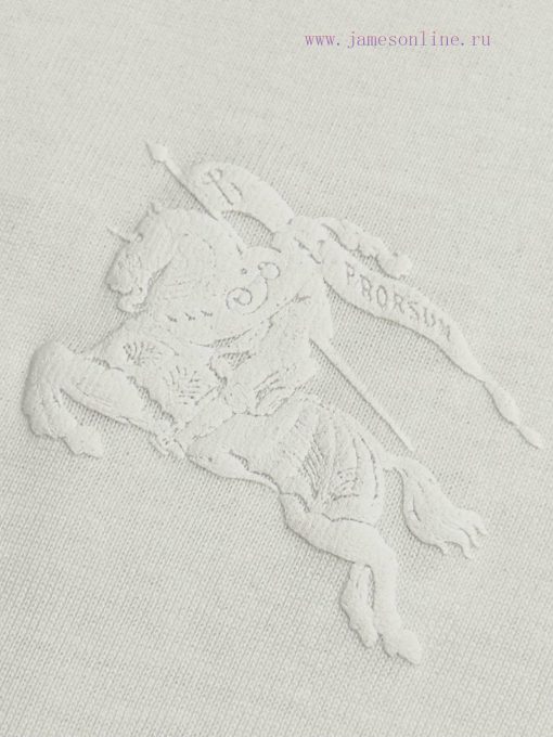 Burberry 25ss Back Circle Warhorse Foam Printed Short Sleeved T-shirtSelect Washed And Combed C ksiepst9 - Image 6