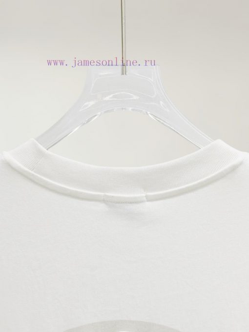 Burberry 25ss Back Circle Warhorse Foam Printed Short Sleeved T-shirtSelect Washed And Combed C 5c8f0fn0 - Image 8