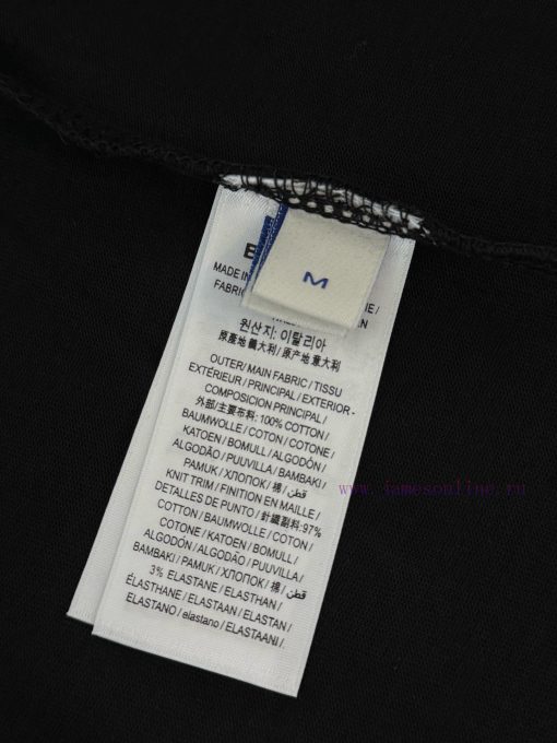 Burberry Round Neck Short Sleeved T-shirtThe Brand Logo Is Created Using The Cross Stitch Embro 6bz12n70 - Image 10