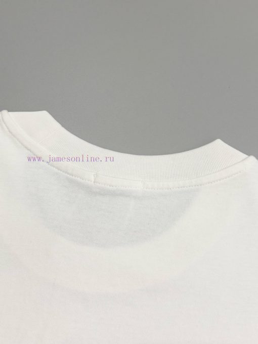 Burberry Round Neck Short Sleeved T-shirtThe Brand Logo Is Created Using The Cross Stitch Embro a8c7z7c6 - Image 8