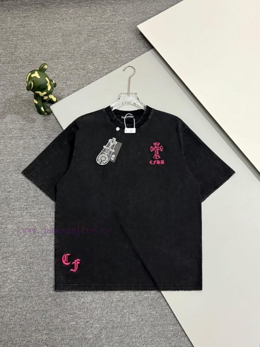 [] 𝗖𝗵𝗿𝗼𝗺𝗲𝗛𝗲𝗮𝗿𝘁𝘀 Kroc Heart SS25 Cross Patch Embroidery Summer New Original Single American Pick enjkicgo - Image 2