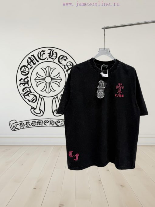 [] 𝗖𝗵𝗿𝗼𝗺𝗲𝗛𝗲𝗮𝗿𝘁𝘀 Kroc Heart SS25 Cross Patch Embroidery Summer New Original Single American Pick cmm6igh5